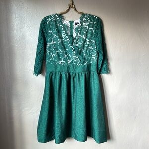 Club L Green Lace Dress Size 12